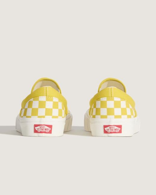 Vans Yellow Classic Slip-On Shoes for men