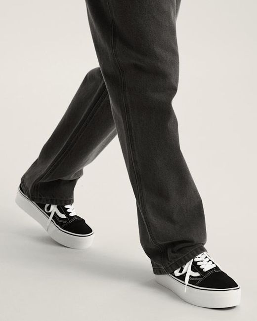 Vans Old Skool Platform Schuhe, Herren, Größe in White für Herren