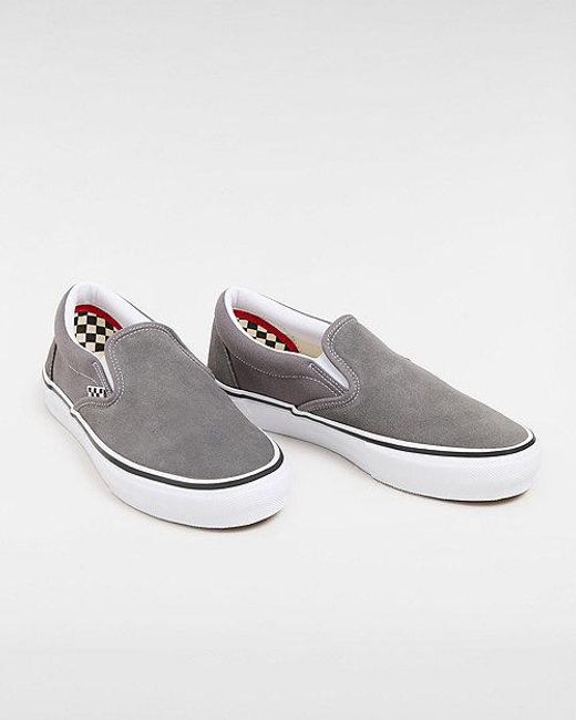 Chaussures Skate Slip-on Vans en coloris Gray