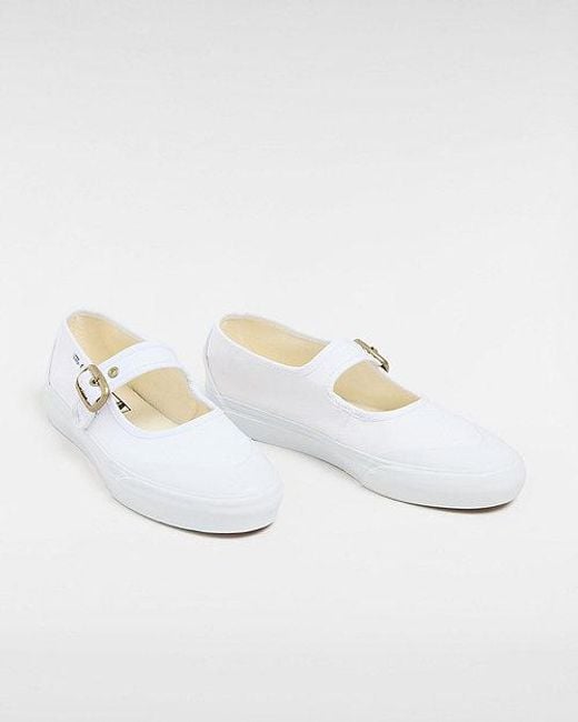 Vans White Mary Jane Shoes