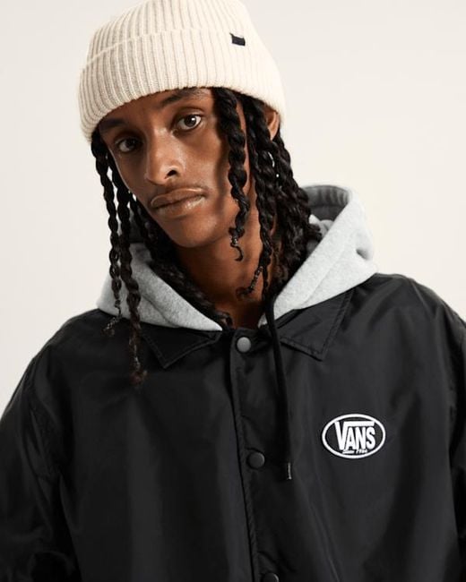 Giacca Con Cappuccio Coach Riley, Uomo, Taglia di Vans in Black da Uomo