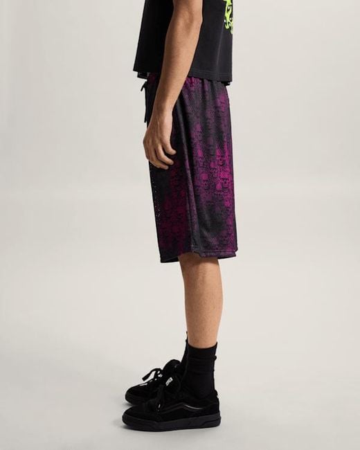 Vans Purple Mesh Wreckpack Shorts for men