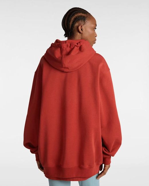 Sudadera Con Capucha De Corte Holgado Salton, Hombre, Talla Vans de hombre de color Red