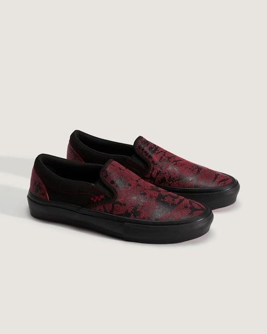 Vans Brown Skate Slip-On Shoes for men