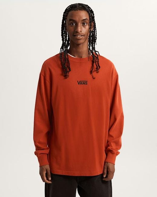 Vans Premium Langarm-T-Shirt Mit Grafik, Herren, Größe in Red für Herren