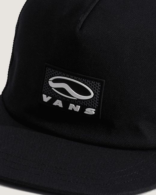 Vans Black Sidestripe Trucker Hat for men