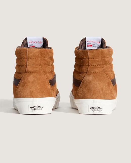 Vans Brown Sk8-Hi Pig Suede Shoes