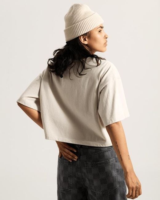 Camiseta Corta Afterburn, Mujer, Talla Vans de color Natural