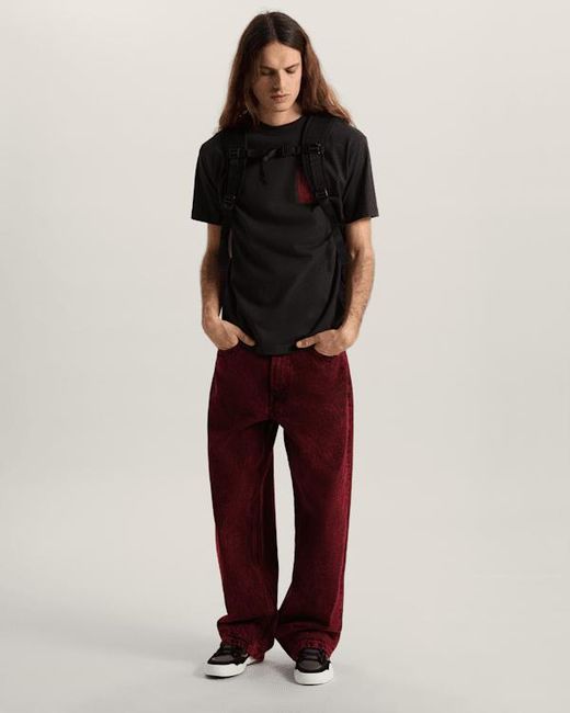 Vans Black Stretch Stack Crackle T-Shirt for men