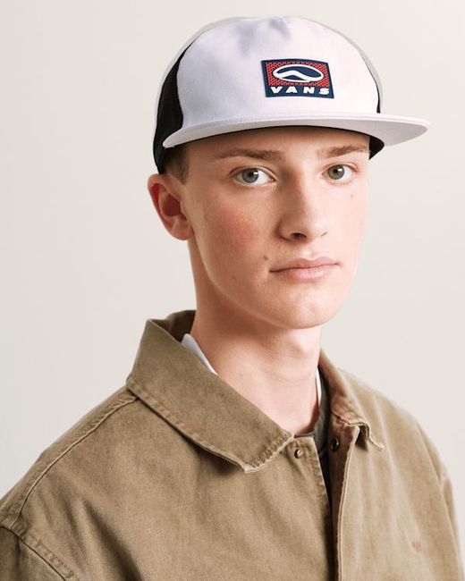Vans Blue Sidestripe Trucker Hat for men