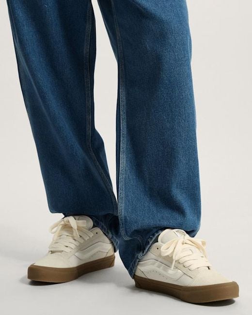 Vans White Knu Skool Shoes for men