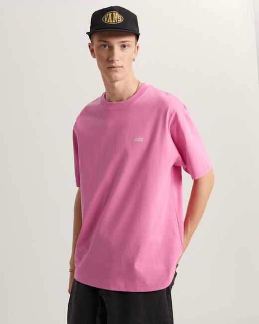 Vans Pink Left Chest Ii Loose T-Shirt for men