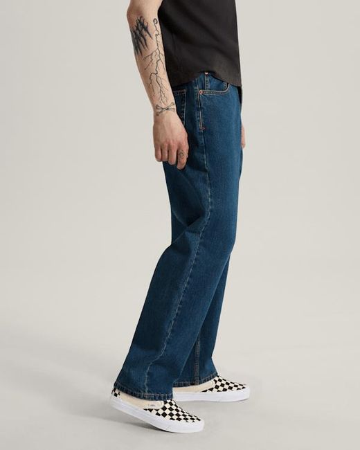 Vans Blue Check-5 Straight Denim Pant Vintage for men