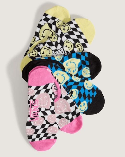 Vans Yellow Ticker Canoodle Checkerboard Socks (3 Pairs) Size: L (8.5-12​ for men