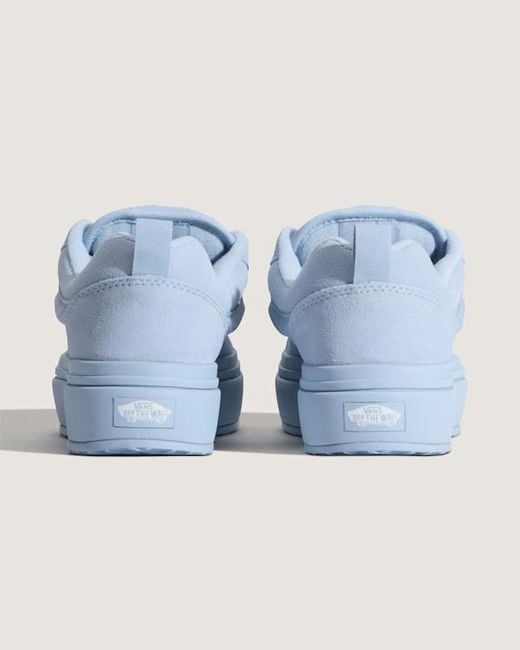 Vans Blue Knu Skool Platform Lite Shoes for men