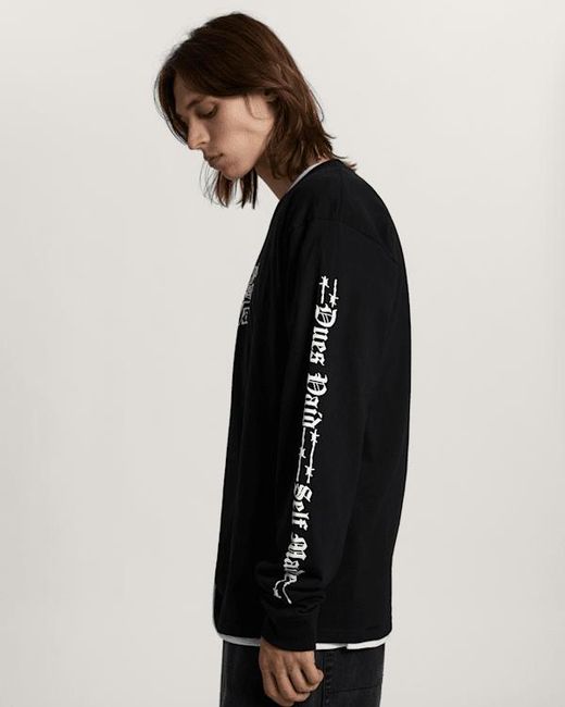 Vans Black X Travis Barker Long Sleeve T-Shirt for men