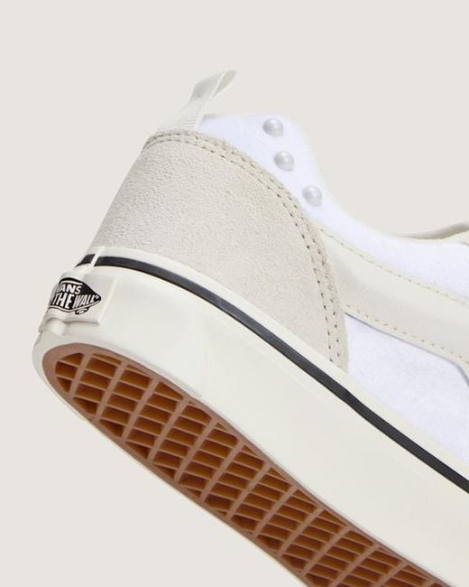 Vans White Knu Skool Shoes for men