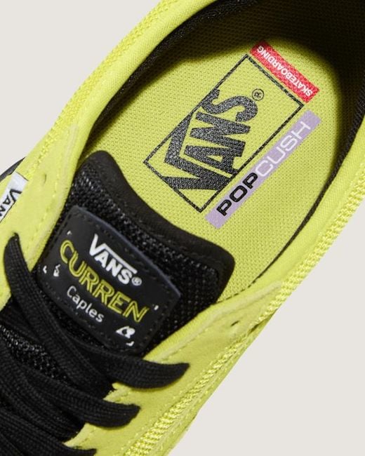 Vans Yellow Skate Curren Caples Shoes for men