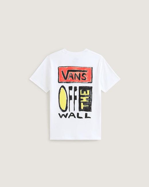 Vans White Kids On Canvas T-Shirt (8-14 Years)