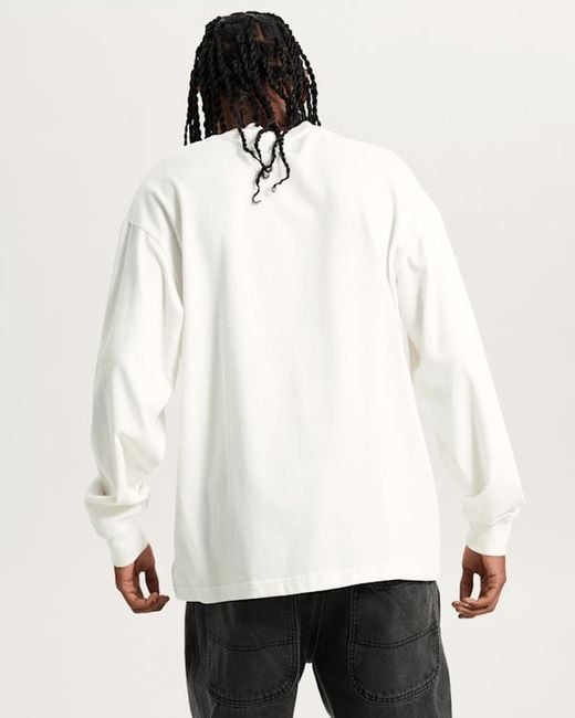 Vans Premium Langarm-T-Shirt, Herren, Größe in Natural für Herren