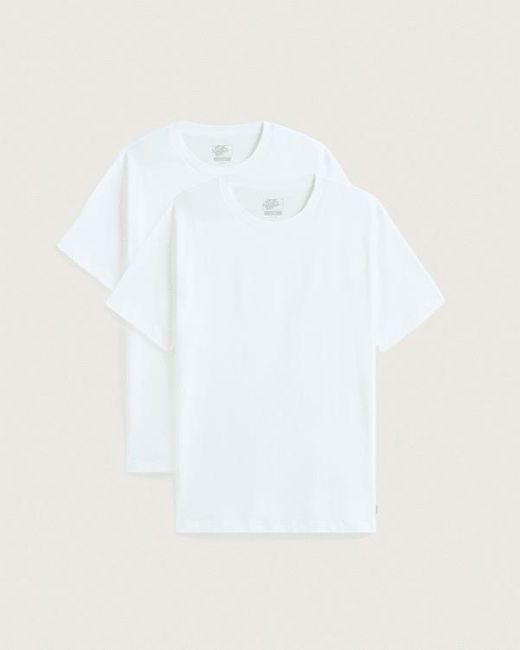 Vans Basic T-Shirt (2Er-Pack) Herren, Größe in White für Herren