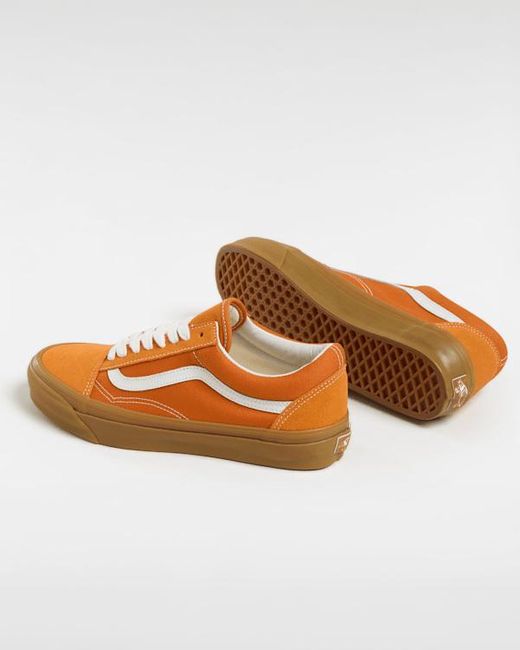 Vans Orange Premium Old Skool Shoes for men