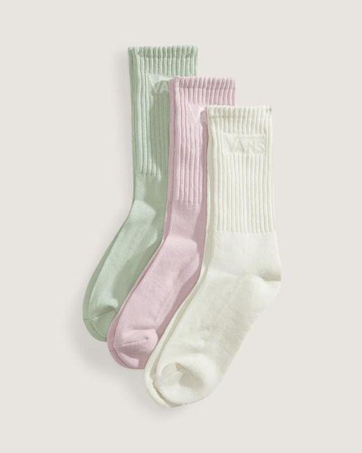 Vans Natural Classic Crew Socks (3 Pairs) Size: L (8.5-12​ for men