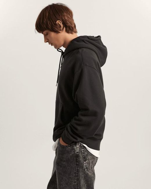 Vans Black Stretch Logo Pullover Hoodie for men