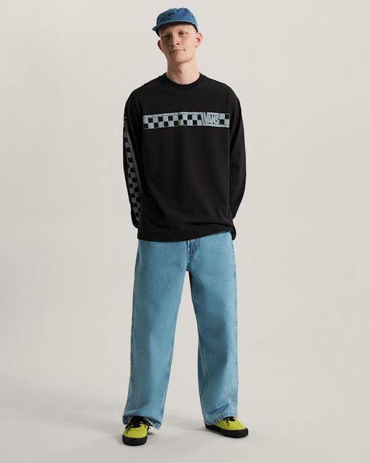 Vans Black Racing Long Sleeve Sweatshirt for men