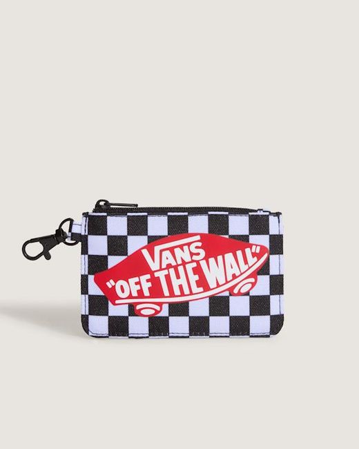 Vans Red Off The Wall Zip Wallet for men