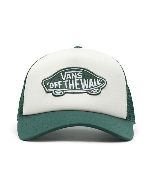 Vans Green Classic Patch Curved Bill Trucker Hat for men