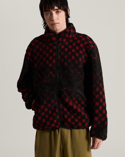 Vans Red Nights High Pile Jacket Poppy Ember for men