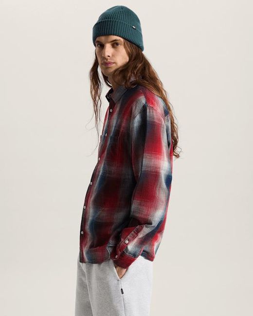 Vans Red Plaid Long Sleeve Shirt for men