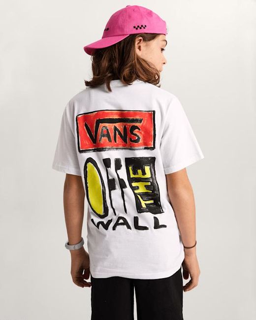 Vans White Kids On Canvas T-Shirt (8-14 Years)