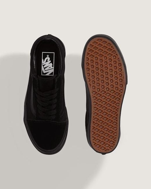 Vans Black Old Skool Platform Schuhe, Damen, Größe