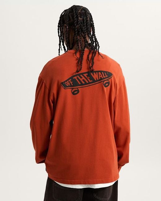 Vans Premium Langarm-T-Shirt Mit Grafik, Herren, Größe in Red für Herren
