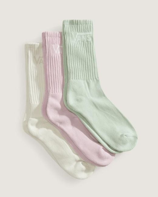 Vans Natural Classic Crew Socks (3 Pairs) Size: L (8.5-12​ for men