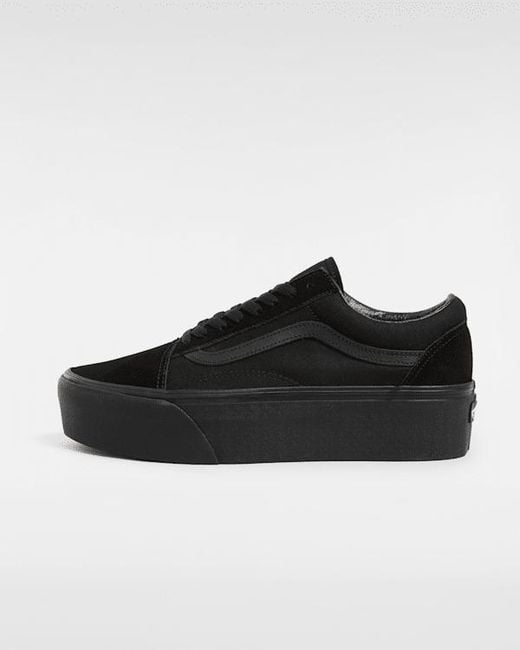 Vans Black Old Skool Platform Schuhe, Damen, Größe