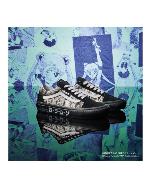 Vans Blue X Pretty Guardian Sailor Moon Skate Old Skool Shoes