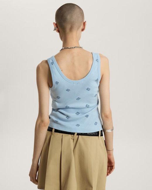 Vans Blue Lilly Printed Tank