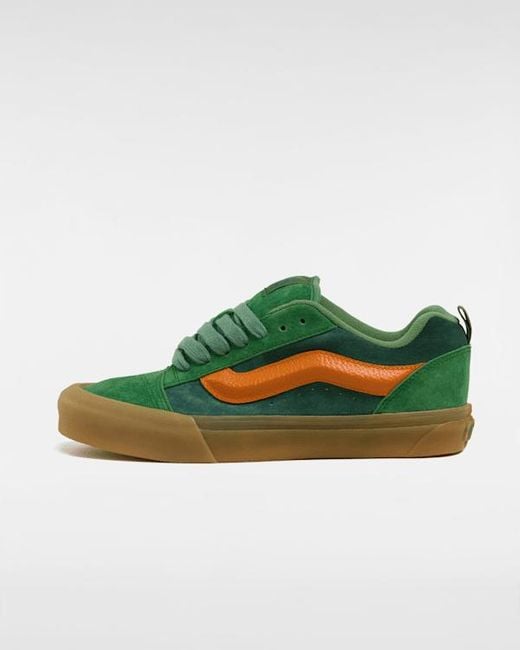 Vans Green Knu Skool Shoes for men