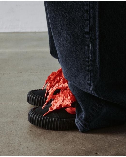Vans Red Knu Skool Creeper Shoe for men