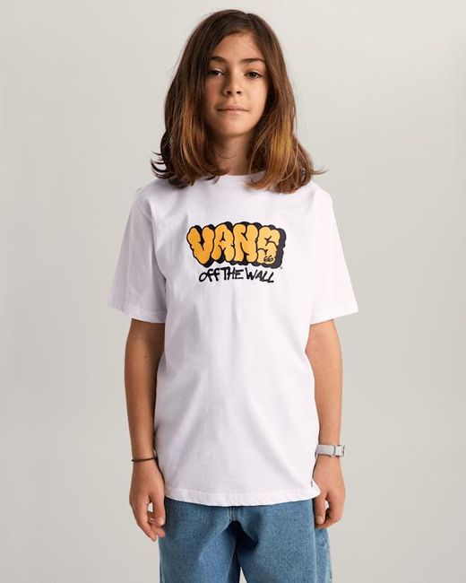 Vans White Kids By Graff T-Shirt (8-14 Years)