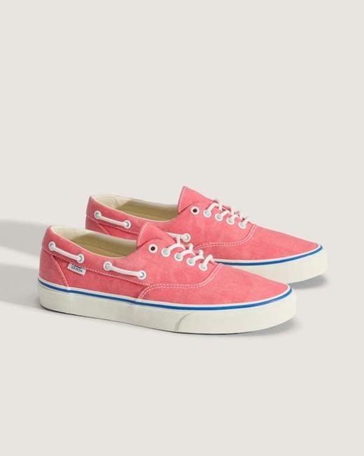 Vans Pink Authentic Boat Shoes for men