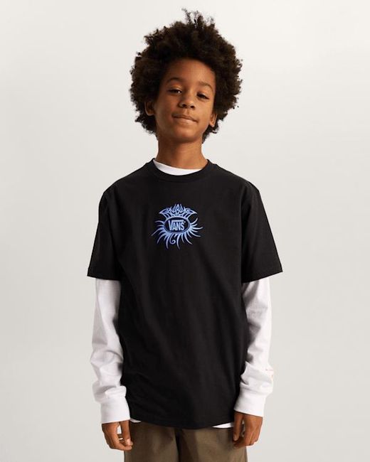 Vans Black Kids Torched Logo T-Shirt (8-14 Years)