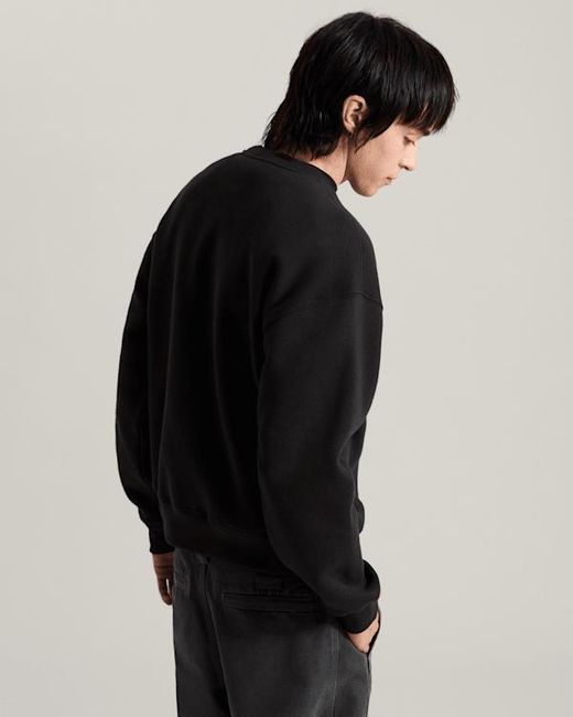 Vans Black Stretch Logo Crew Sweatshirt for men