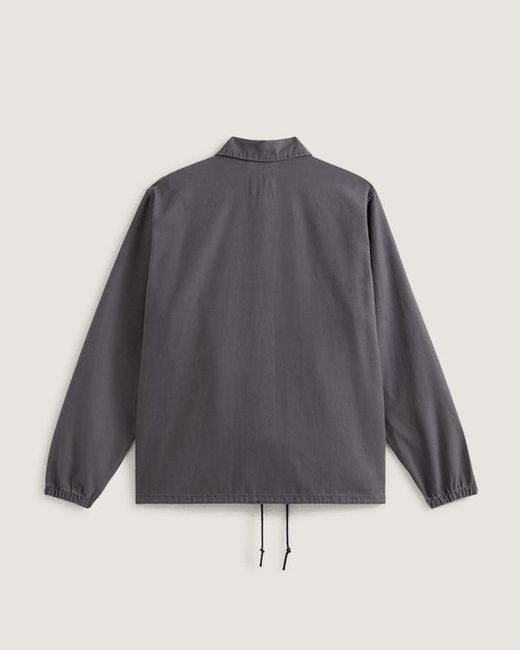 Vans Gray Torrey Pigment Canvas Coaches Jacket for men