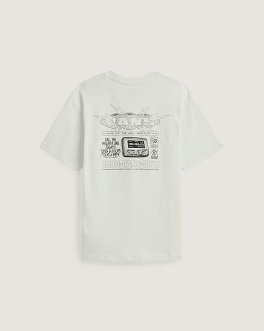 Vans Natural Hotline Radio Ss Tee Marshmallow for men