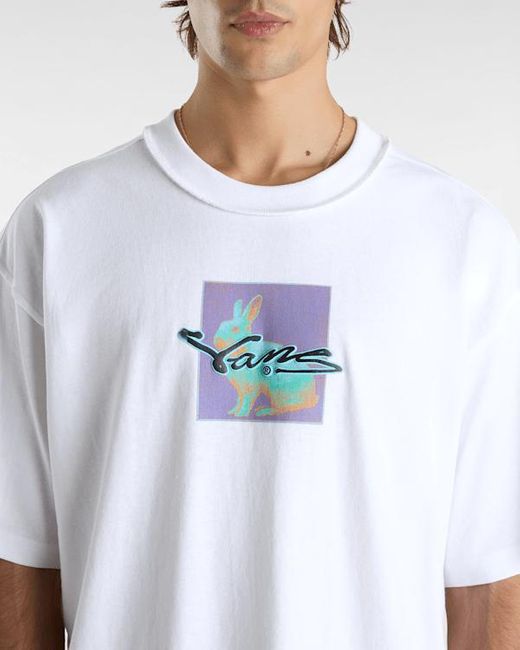 Vans Premium Down The Rabbit Hole Tee, Grootte in het White voor heren