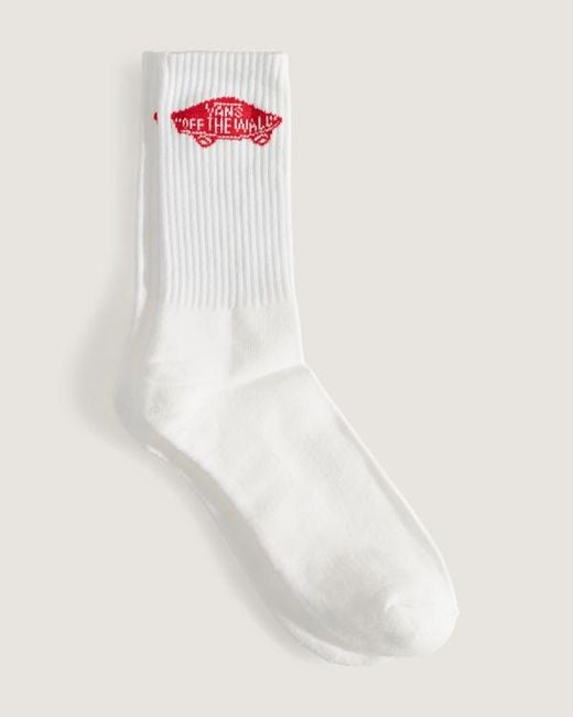 Vans White Classic Crew Socks (1 Pair) Size: M (5.5-8​ for men
